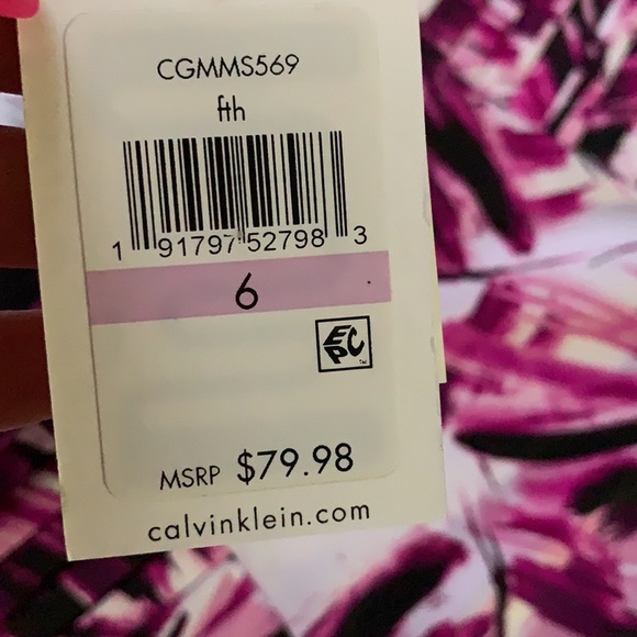 Calvin Klein Women's Side-Pleated Halter One-Piece - Picture 8 of 13